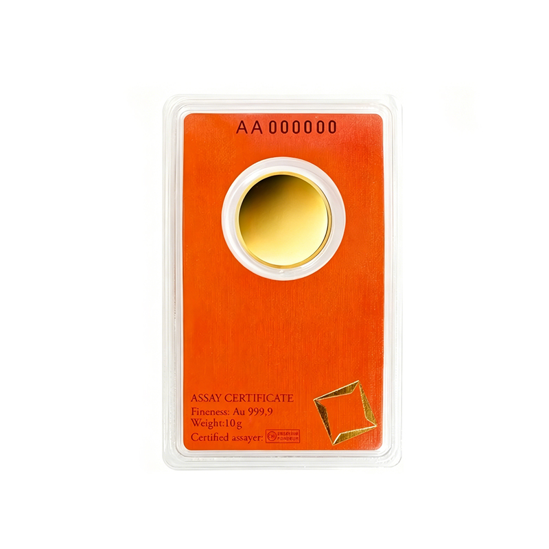 Plastic Assay Card for Gold Coins