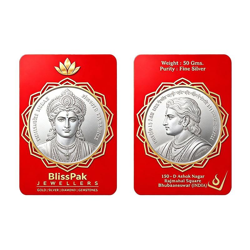Custom 50 Gram Silver Coin Blister Card