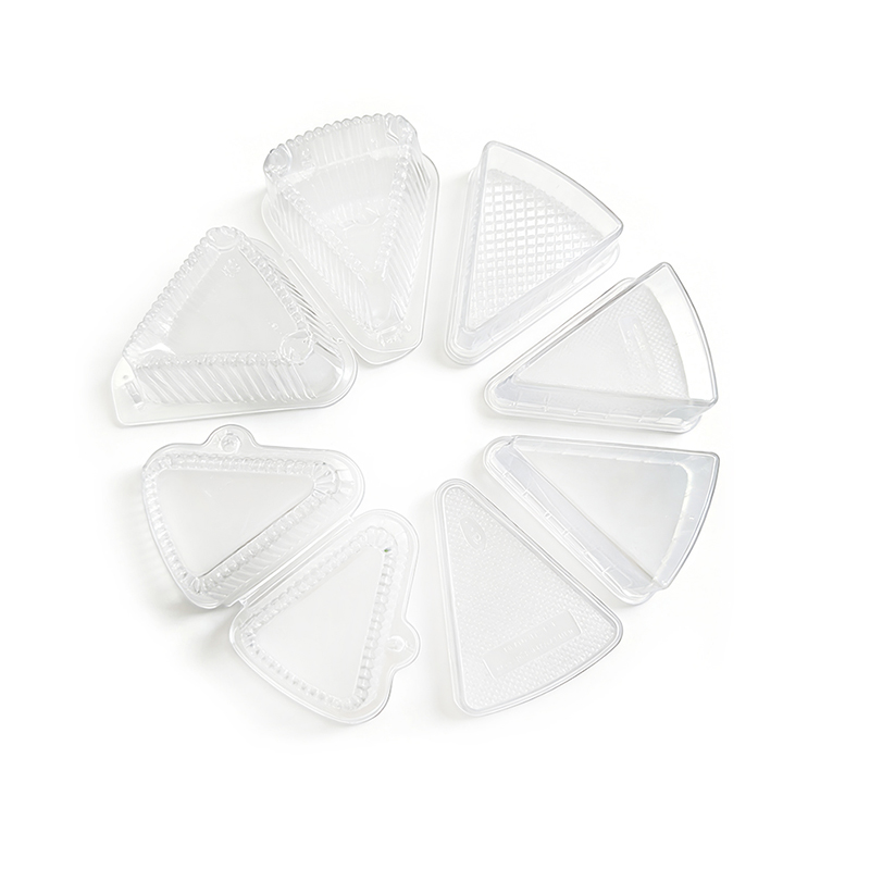 Triangle Plastic Dessert Packaging Box Wholesale
