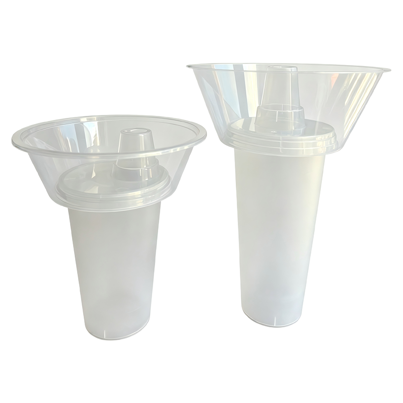 Disposable 2-in-1 Snack Drink Cup