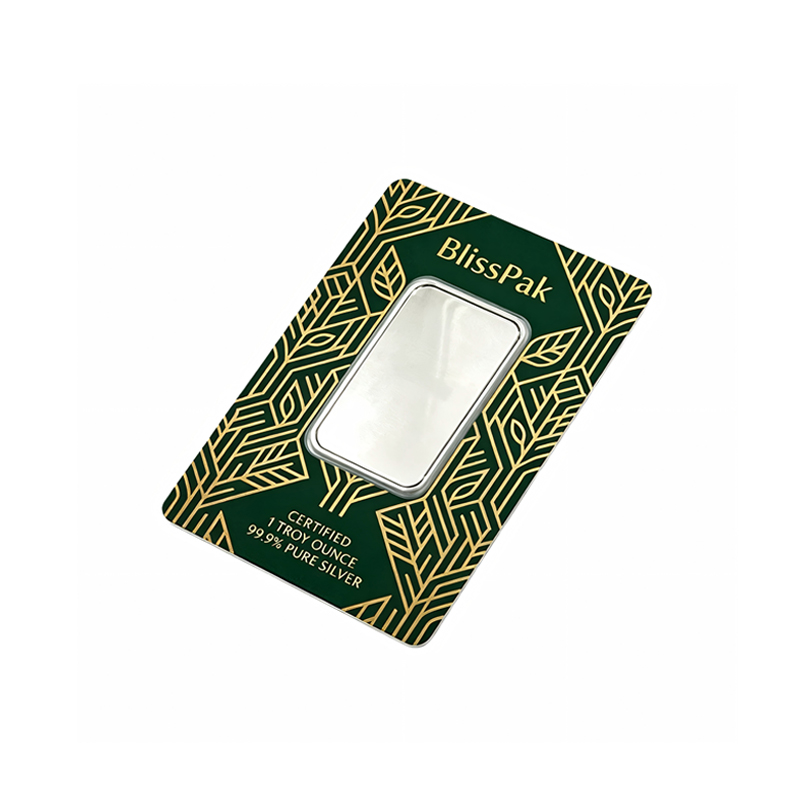 Wholesale Silver Bar Blister Card